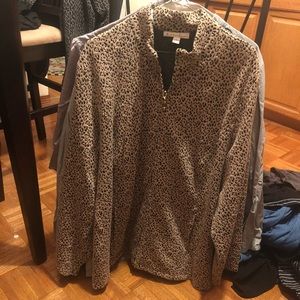 JM Collection Woman Leopard Jacket